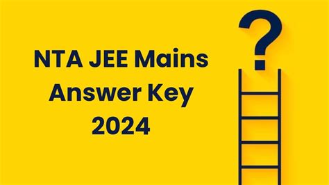 jee main answer key 2024 nta official